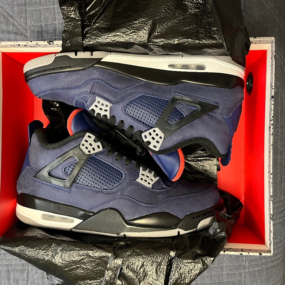 Men’s Jordan Retro 4 Winter Loyal Blue Size 11
